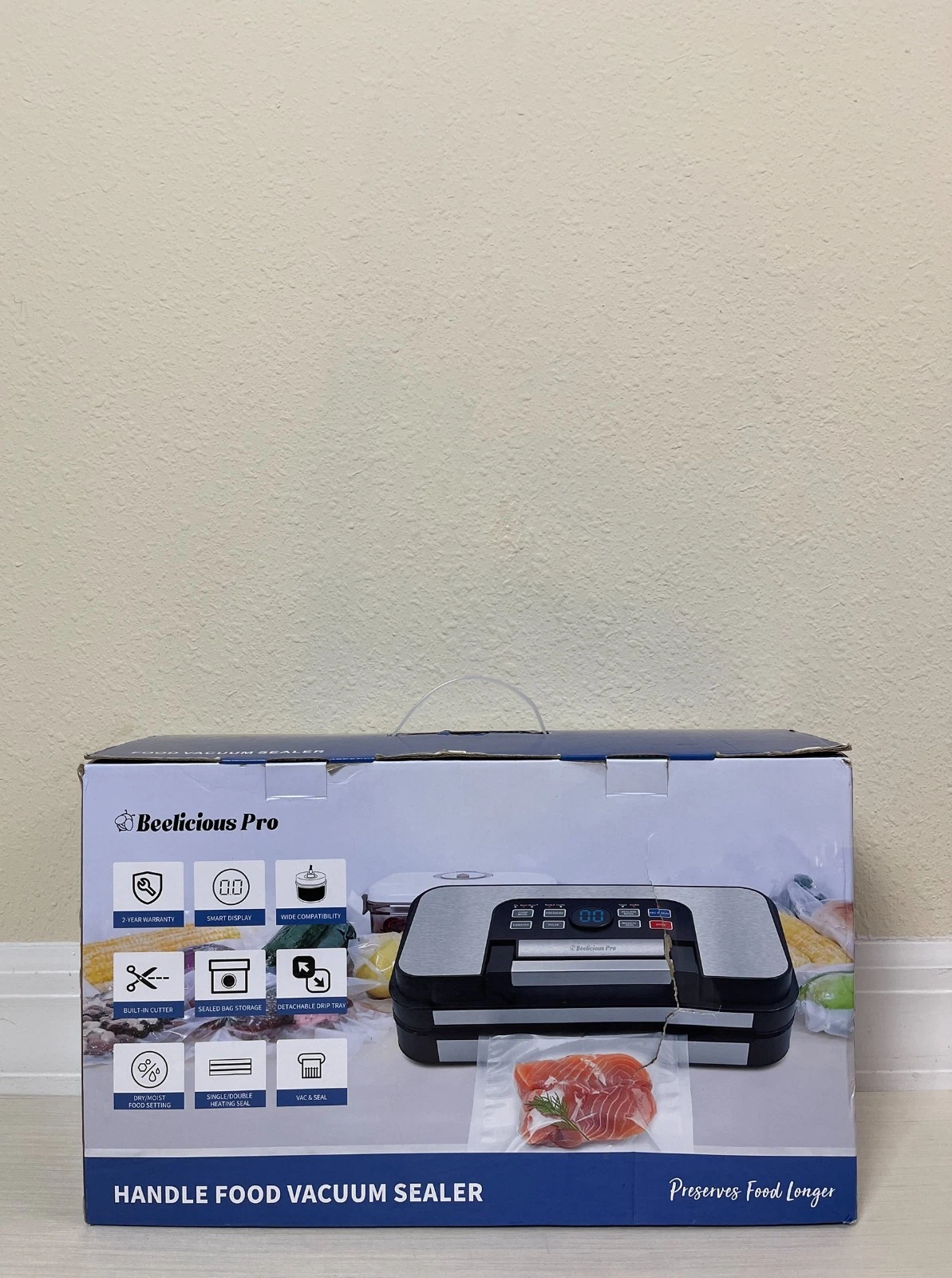 Beelicious Pro Food Vacuum Sealer -95kpa with Smart Display Model VS8001