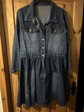 Nice Denim Dress SHEIN Size 0xl 16 New