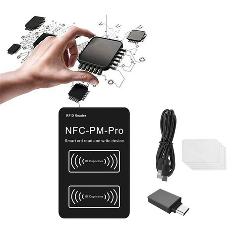 Lecteur de Puce Intelligente RFID PM PRO Décodeur + 5XUID Carte NFC Copieur1257 - Bild 5 von 8