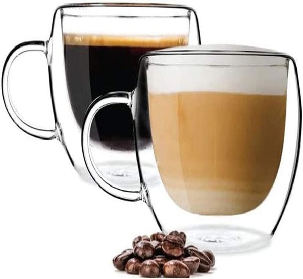 Doppelwandige KaffeegläSer Set 2Er FüR Latte Macchiato Cappuccino-image
