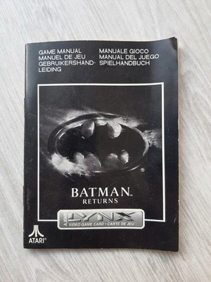 Atari Lynx: Original Spielanleitung / Game Manual   BATMAN RETURNS
