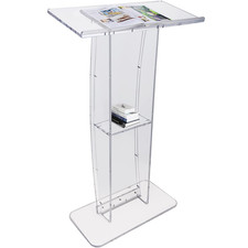 Podio per Conferenze 68,5 X 33 X 119,8 Cm Podio per Presentazioni in Acrilico Pi