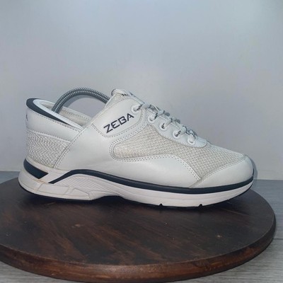 Zeba Hands Free Slip On Shoes Mens Size 8.5 White Mesh Cushion Comfort Low Top