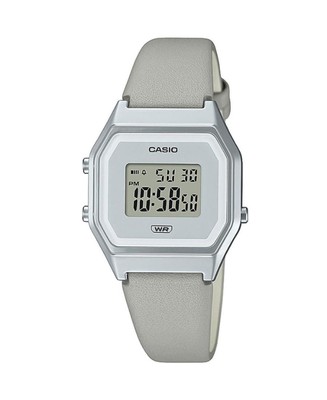 CASIO Women Digital Quartz Casual Watch Classic Dress Silver color Dial Waterpro