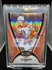 2025-26 Upper Deck Allure Hockey 2 Leo Carlsson Red Rainbow Auto Anaheim Ducks