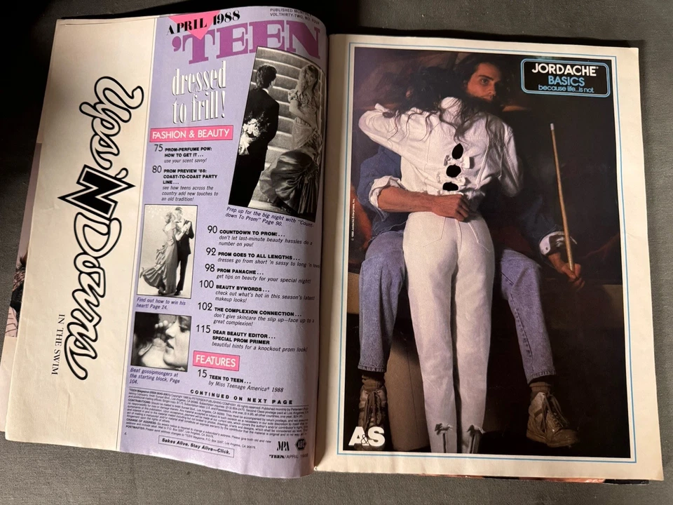 Teen Magazine April 1988 Cult Jam Corey Feldman Molly Ringwald Vol. 32 No. 4 - Image 2 of 4