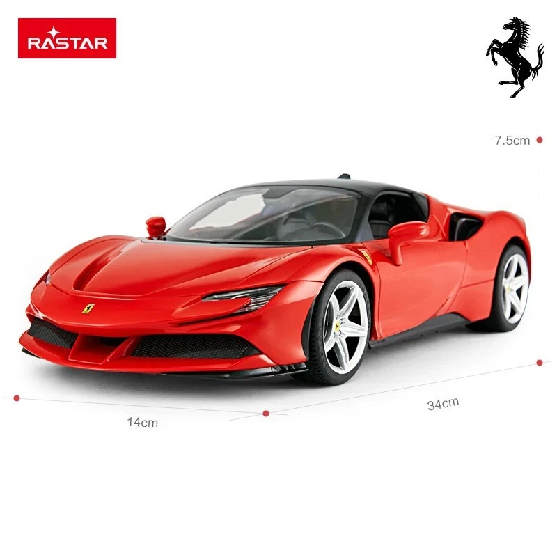 Rastar RC 1:14 Ferrari SF90 Stradale Kids Remote Control Toy Car - Red - Image 4 of 4