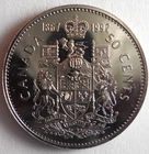 1992 CANADA 50 CENTS - AU/UNC PROOF LIKE Coin - Lot #M4