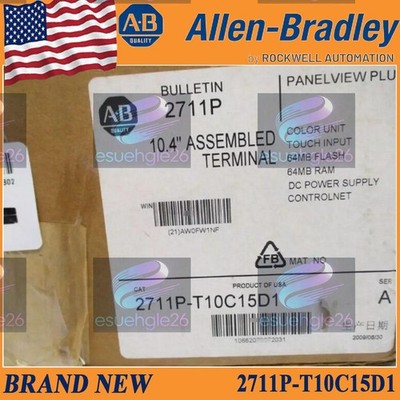 New in Box AB 2711P-T10C15D1 PanelView Plus Terminal FREE SHIP IN BOX