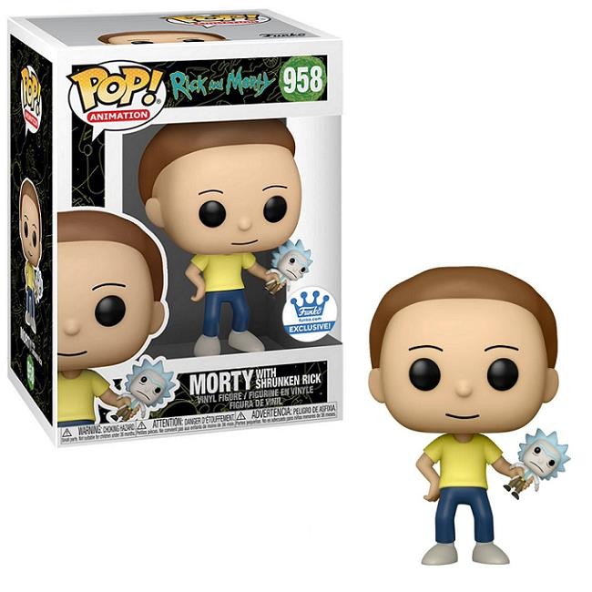 Morty With Shrunken Rick #958 - Rick And Morty Funko Pop! [Exclusivo De Funko]