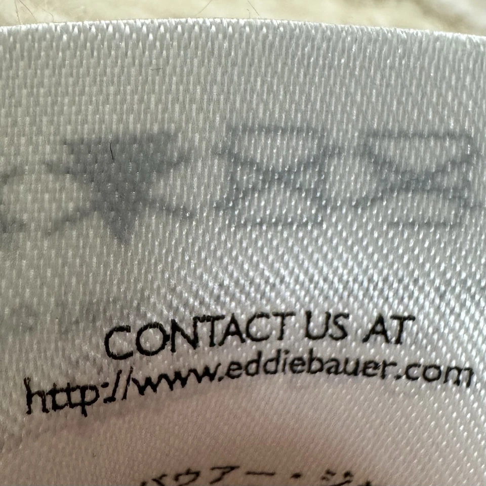 De Colección Eddie Bauer Cable Tejido Chal Cuello Pescador Cárdigan Suéter Botón Talla M Foto 4 de 4