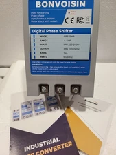 BONBOISIN MODEL CPS-5HP SINGLE PHASE TO 3 PHASE CONVERTER TRANSFORMER 220V