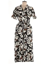 Tabitha Brown Target Linen Blend Botanical Women Jumpsuit XXS MISSING TIE WAIST