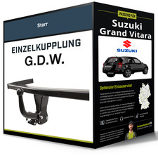 Starre Anhängerkupplung für SUZUKI Grand Vitara 10- II Typ JT/TE/TD G.D.W. NEU