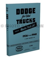 1936 1937 1938 1940 Dodge Pickup Und Lkw Teilebuch Illustriertes Katalog