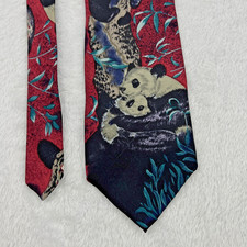 Reed St. James Panda Bear Theme Men’s Necktie 4x57” Silk Made in USA