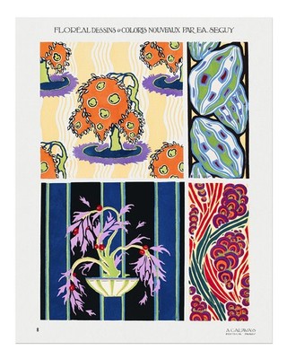 Lebendige Jugendstil-Wandkunst f�r die Heimdekoration Art Nouveau Flo