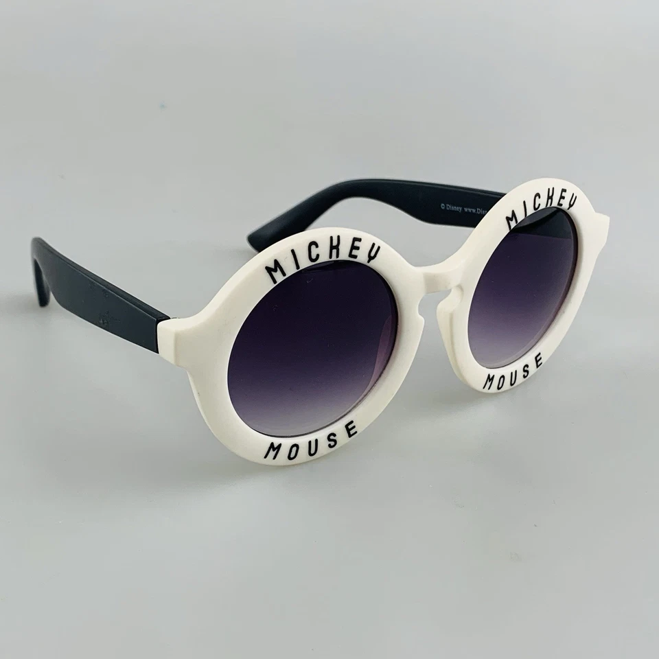 Mickey MouseSunglasses Round White Black Girls Shades Junk Food Clothing - Image 2 of 4