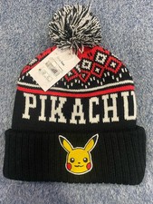 2025 Pokemon Pikachu Beanie Hat Pom One Size Kids Please Read Description