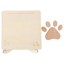 Wooden Pet Memorial Card Loss Care Package for of Dog Bereavement