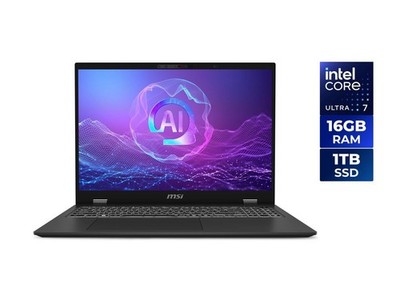 MSI Prestige 16'' Intel Core Ultra 7 155H 16GB Memory DDR5 6400 1 TB NVMe SSD