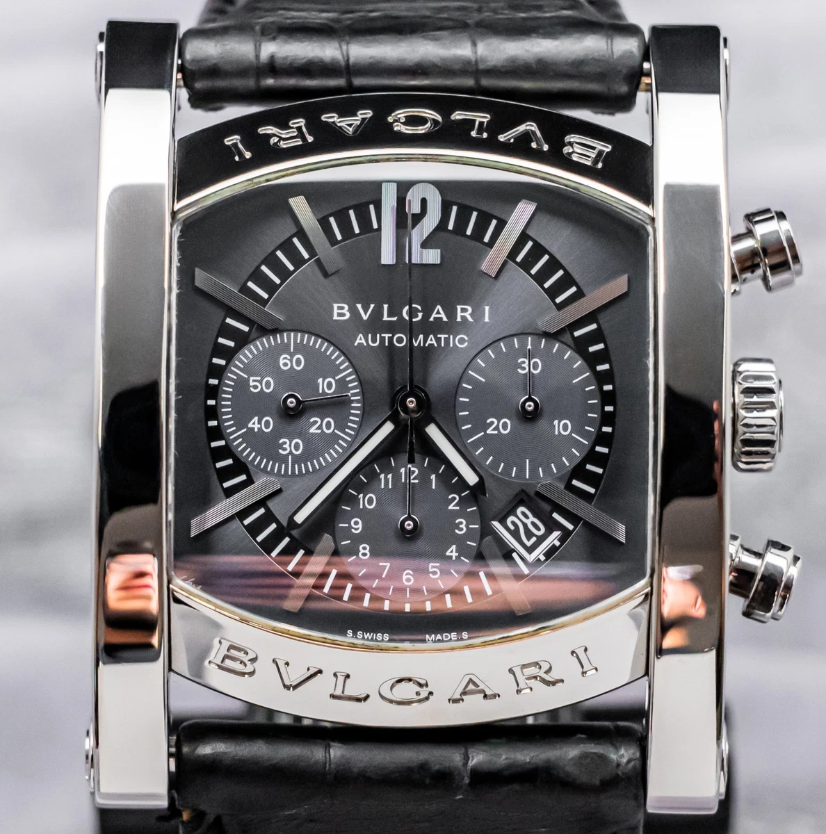 Bvlgari Stainless Steel Case Rectangle Wristwatches for sale | eBay