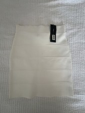 bcbg maxazria White Bandage Pencil Skirt Size 6 NWT