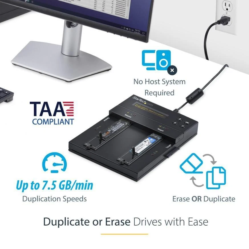 Standalone M.2 Sata / M.2 Nvme & 2.5/3.5" Sata Hdd / Ssd Duplicator And Eraser - Image 2 of 4