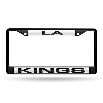 Los Angeles Kings NHL Black Metal Laser Cut License Plate Frame