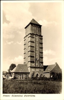 Postcard Blumenthal Hanseatic city of Bremen, water tower - 4633014