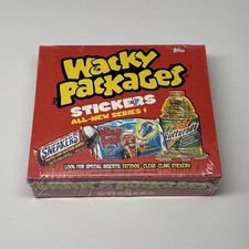 WACKY PACKAGES All New Series 1 ANS 1 SEALED Hobby Box 24ct Garbage Pail Kids