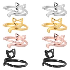 8pcs Crochet Tension Ring: Yarn Guide Ring Adjustable for Finger - Knitting