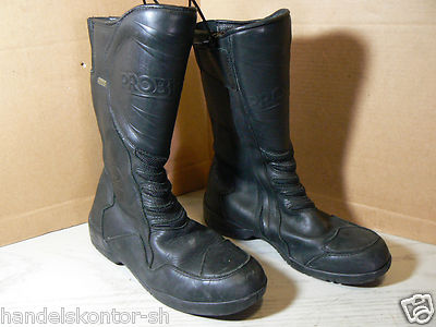 Probiker Cruiser Motorrad Touring Boots Stiefel schwarz Rauleder Gr 44 
