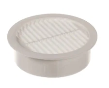 master flow 2 in. Resin Circular Mini Louver Soffit Vent in White (6-Pack)