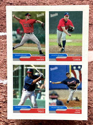 Davies Lerew Pena Jung 2004 Topps Bazooka 4 on 1 Sticker #36