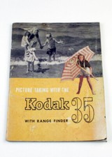 Kodak 35 with Range Finder - Camera Instruction Manual - Original Vintage
