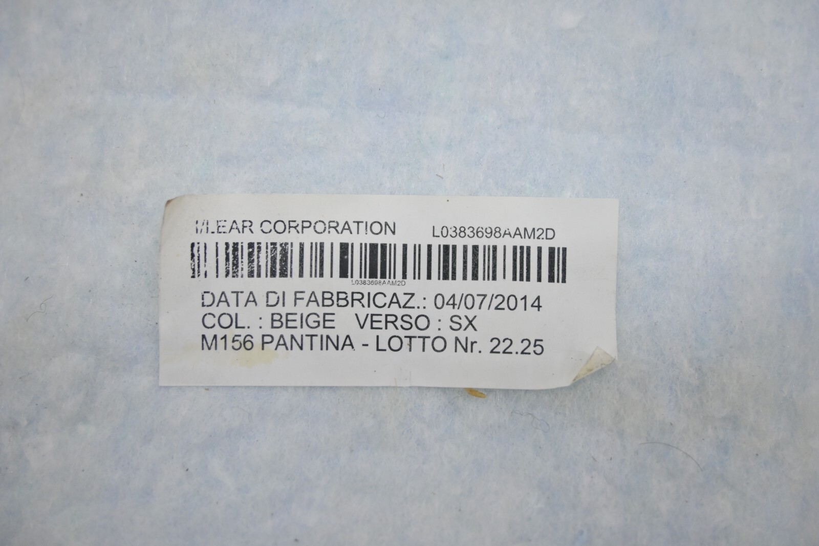 Maserati Ghibli 2014-2020 FRONT+RIGHT Seat cover P/N 1130057