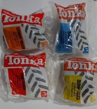 1992 Tonka Backhoe Cement Bulldozer Firetruck Dump McDonalds Happy Meal Lot