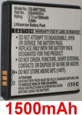 BATTERIE 1500mAh Tipo EB484659VA Per Samsung YP-GS1 Galaxy S Wifi 3.6