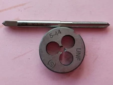 New 1pc HSS Machine 5-44 UNF Plug Tap and 1pc 5-44 UNF Die Threading Tool