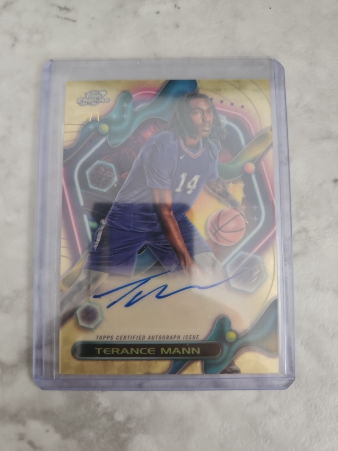 topps chrome cosmic 2024 Terance Mann Auto Superfractor 1/1