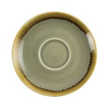 Olympia Kiln Cappuccino Saucer Moss 140mm 55 Cups Coffee Tea Serving 6pc