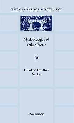 Marlborough and Other Poems Sorley Paperback Cambridge University Press