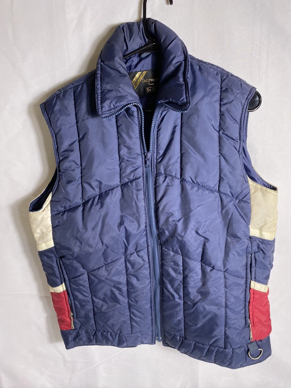 Vintage 70’s 80s Outerwear By Sears Puffer Vest Classic Outdoors Skiing. Grandpa