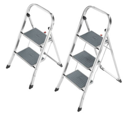 Hailo K70 StandardLine Aluminium Klapptritt Trittleiter Klappleiter 2 - 3 Stufen