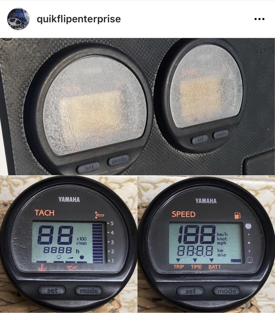 YAMAHA Outboard Gauge Lcd Repair Service 6Y5 Speed Tach Fuel Management