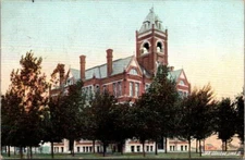 Postcard Zima College Lima Ohio 1908