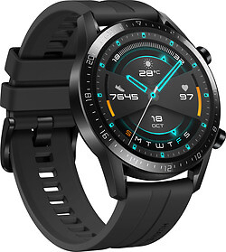 HUAWEI WATCH GT 2 46mm Edelstahlgehäuse mit Sportarmband - Matte Black  (GPS) online kaufen | eBay