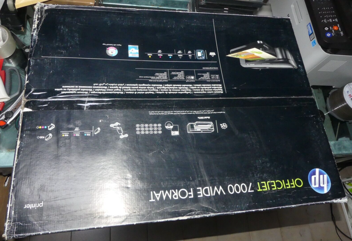 HP Officejet 7000 Wide Format Printer A3- Model E809a | eBay