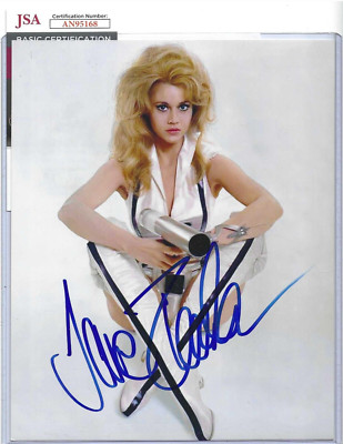 Jane Fonda Autographed 8x10 Photo Hollywood Movie TV Actress JSA COA